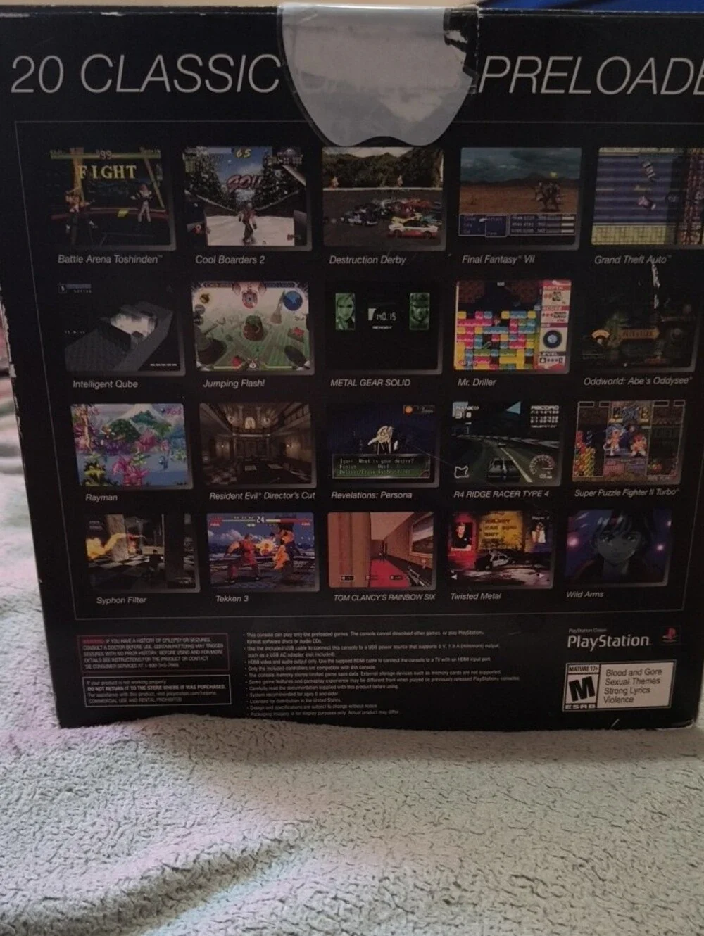 Sony PlayStation Classic PS1 Playstation Console Boxed 20 Games Everything Insid